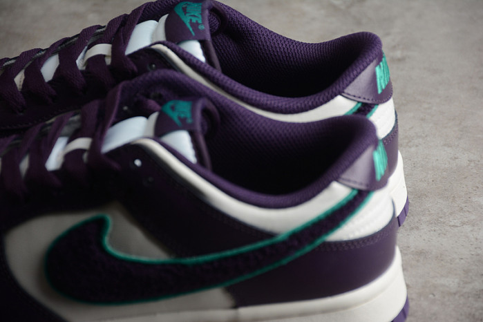 nike dunk low chenille grand purple dq7683-100