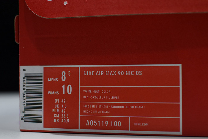 nike air max 90 nic qs "international flag pack" a05119 100
