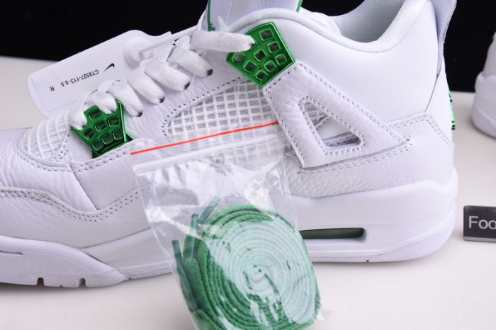 air jordan 4 retro “pure money” white green ct8527-113