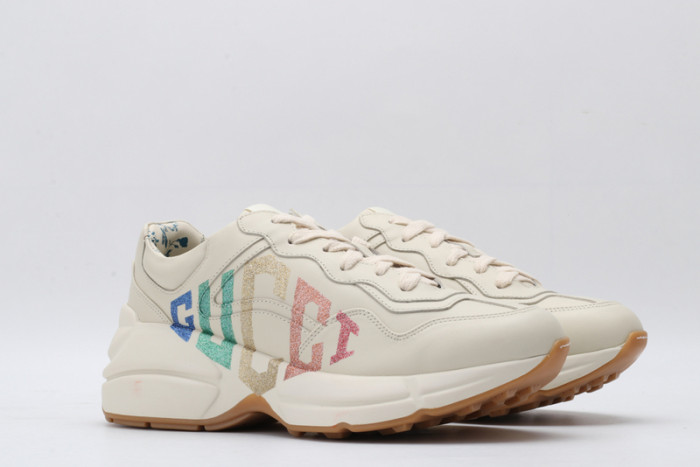g*u*i rhyton vintage trainer sneaker 500876 drw00 9522