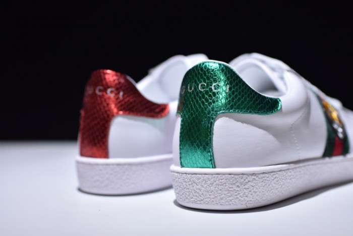 g*u*i ace embroidered low-top sneaker with tiger mens