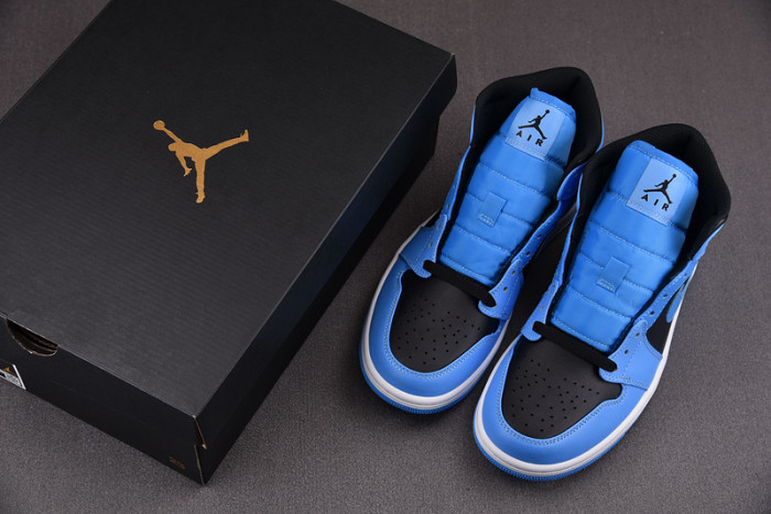 air jordan 1 mid university blue black dq8426-401