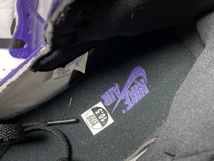 air jordan 1 aj1 court purple white 555088-500