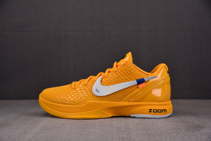 nike kobe 6 protro off white yellow cw2190-501